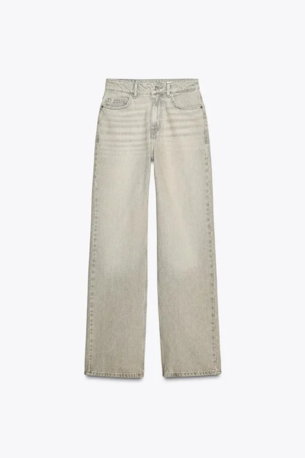 STRAIGHT LIGHT GREY JEANS