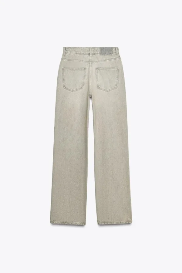 STRAIGHT LIGHT GREY JEANS