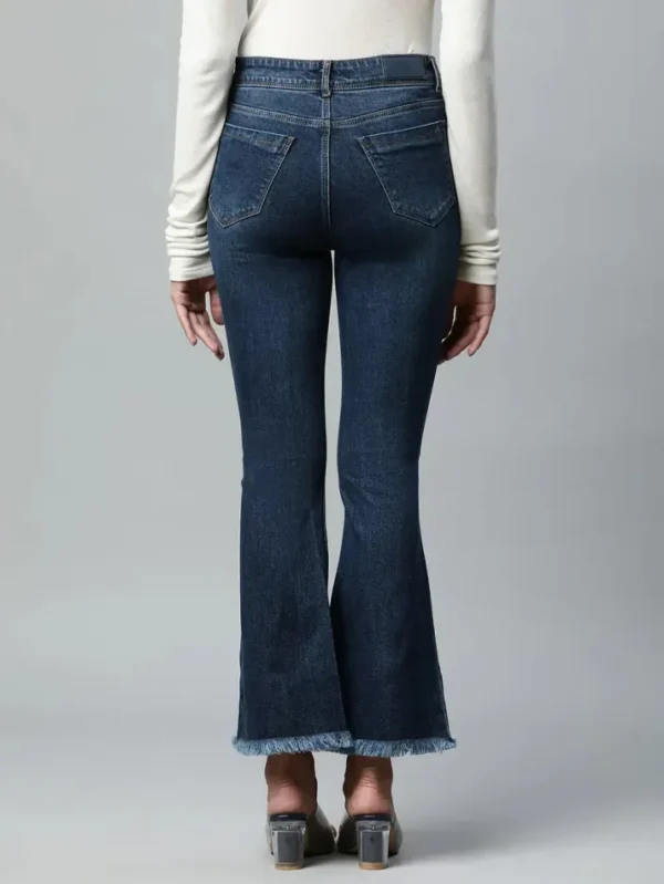 Bootcut Full Length Dark Blue Jeans