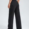 Black Wide Leg High Rise Jeans