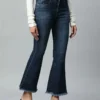 Bootcut Full Length Dark Blue Jeans