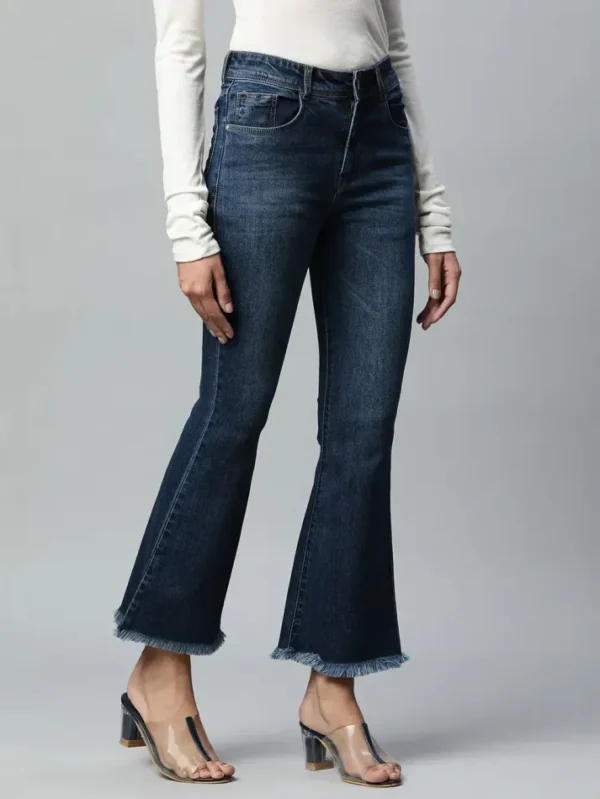 Bootcut Full Length Dark Blue Jeans