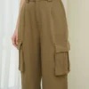 Korean Baggy High Waist Cargo Pants