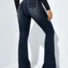 Deep Blue Flare Bootcut Jeans