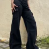 Boyfriend Cargo Wide Leg Denims