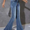 Blue Sturdy Wash Flare Bootleg Jeans