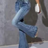 Blue Sturdy Wash Flare Bootleg Jeans