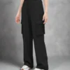 Korean Baggy High Waist Cargo Pants