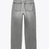 GREY MOM FIT HIGH-WAIST JEANS