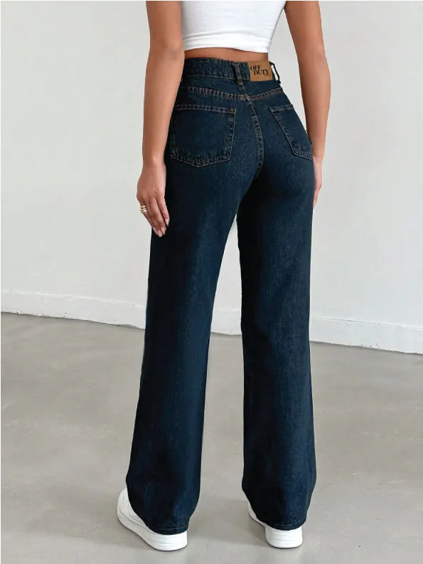 Cosmic-Blue-Dad-Fit-Straight-Jeans-JW-40-ae523acb-8011-4a5a-9df0-a4e20543a56a_595x Cosmic Blue Dad Fit Straight Jeans