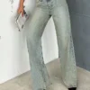 Gen X Raw Mid Rise Straight Fit Jeans