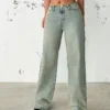 Gen X Raw Mid Rise Straight Fit Jeans