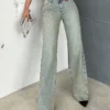Gen X Raw Mid Rise Straight Fit Jeans