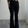 Black Ultra High Rise Flare Jeans