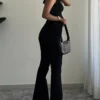 Black Ultra High Rise Flare Jeans