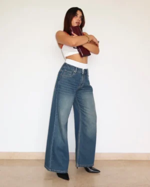 Denim X Boxer Baggy Wide Leg Jeans