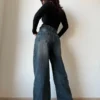 Tinted Vintage Washed Wide Leg Baggy Jeans