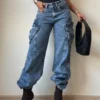 All Out Flare Cargo Unisex Jeans