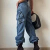 All Out Flare Cargo Unisex Jeans