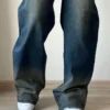 Sun-Burst Blue Wide Leg Jeans