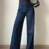 Deep Night Blue Wide Leg Jeans