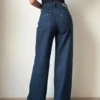 Deep Night Blue Wide Leg Jeans