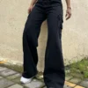 Boyfriend Cargo Wide Leg Denims