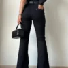 Black Ultra High Rise Flare Jeans