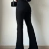 Black Ultra High Rise Flare Jeans