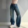 90's Blue Ripped Baggy fit Jeans