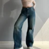 90's Blue Ripped Baggy fit Jeans