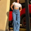 Boyfriend Cargo Wide Leg Denims
