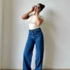 True Blue Wide Leg High Rise jeans