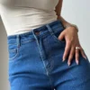 True Blue Wide Leg High Rise jeans