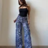 High Street Foil Cargo Denim
