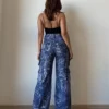 High Street Foil Cargo Denim