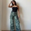 High Street Foil Cargo Denim