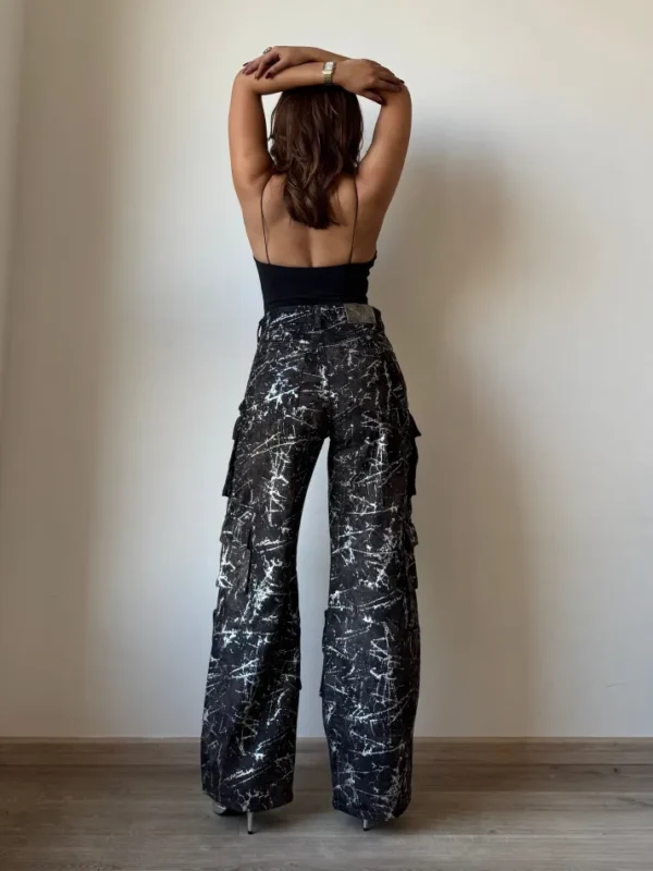 High Street Foil Cargo Denim