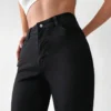 Black Bootcut Flare High Waist Jeans