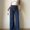 Blueberry Wide Leg High Rise Jeans