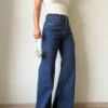 Blueberry Wide Leg High Rise Jeans