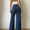 Blueberry Wide Leg High Rise Jeans