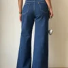 Blueberry Wide Leg High Rise Jeans