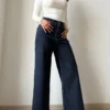Midnight Indigo Baggy Wide Leg Jeans