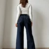 Midnight Indigo Baggy Wide Leg Jeans