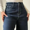 Midnight Indigo Baggy Wide Leg Jeans