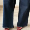 Midnight Indigo Baggy Wide Leg Jeans