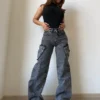 All Out Flare Cargo Unisex Jeans