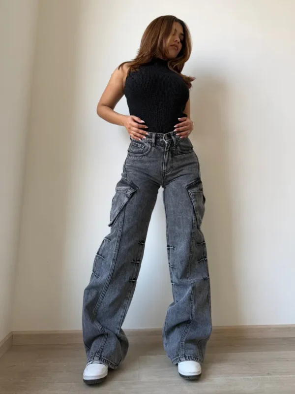 All Out Flare Cargo Unisex Jeans
