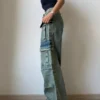 Dirty Fade Out Wash Cargo Denims